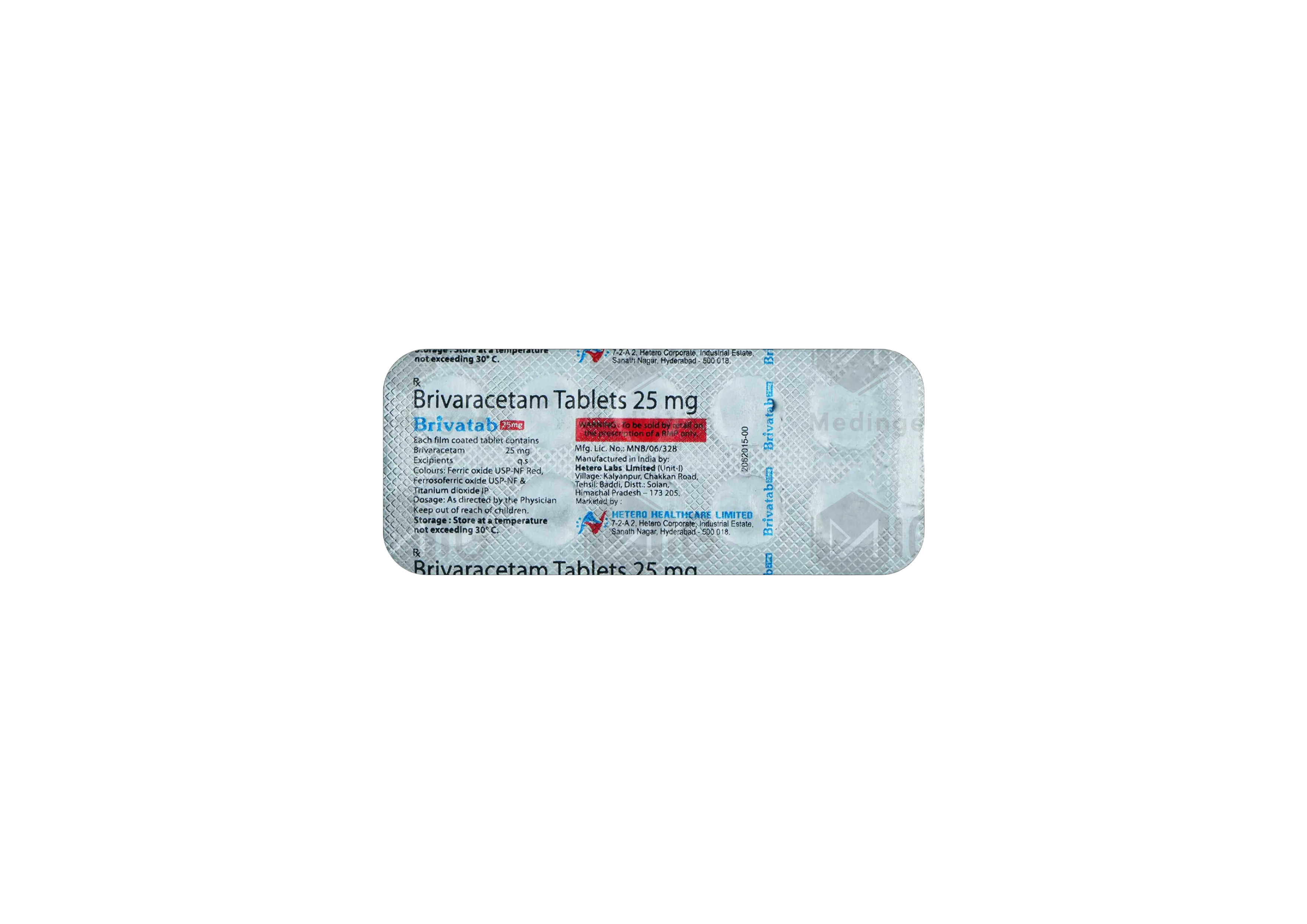 BRIVATAB 25MG